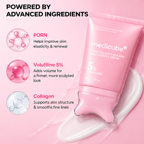 Medicube PDRN Collagen Gua Sha Neck Cream