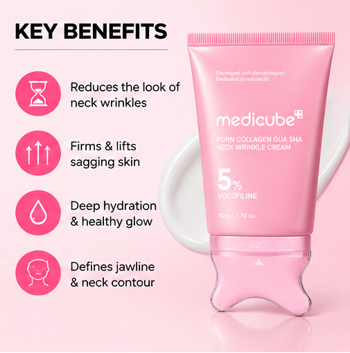 Medicube PDRN Collagen Gua Sha Neck Cream